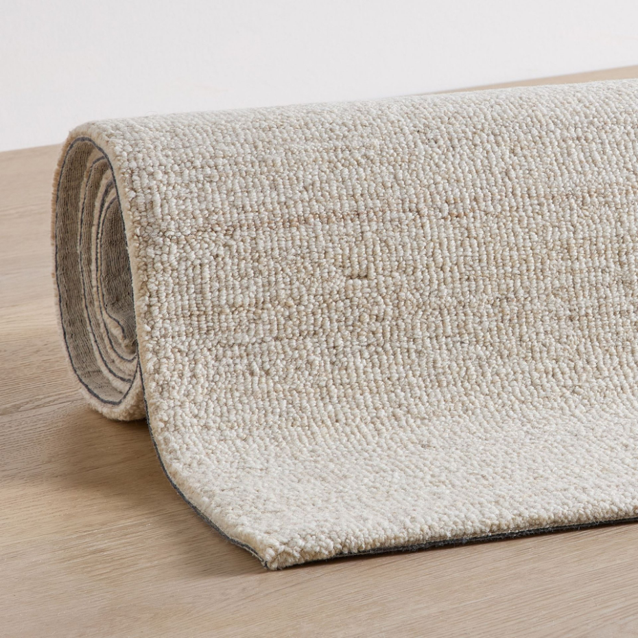 Tapis UNI en laine tufté main dans des couleurs douces