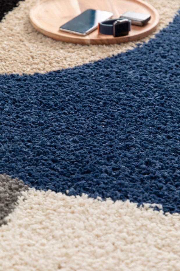 Tapis à poils longs design tons chauds GATSBY