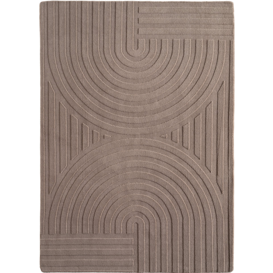 Tapis de salon à relief motif arc LENNY