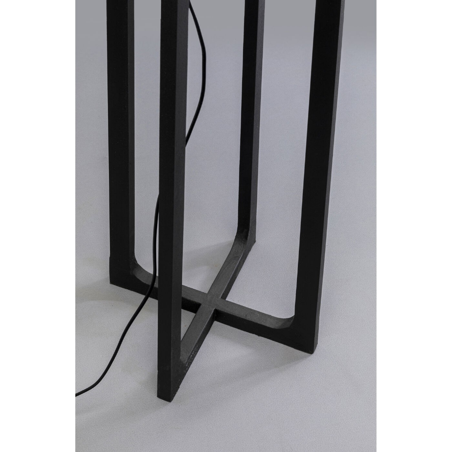 Lampadaire en acier, soie et lin, TIMON