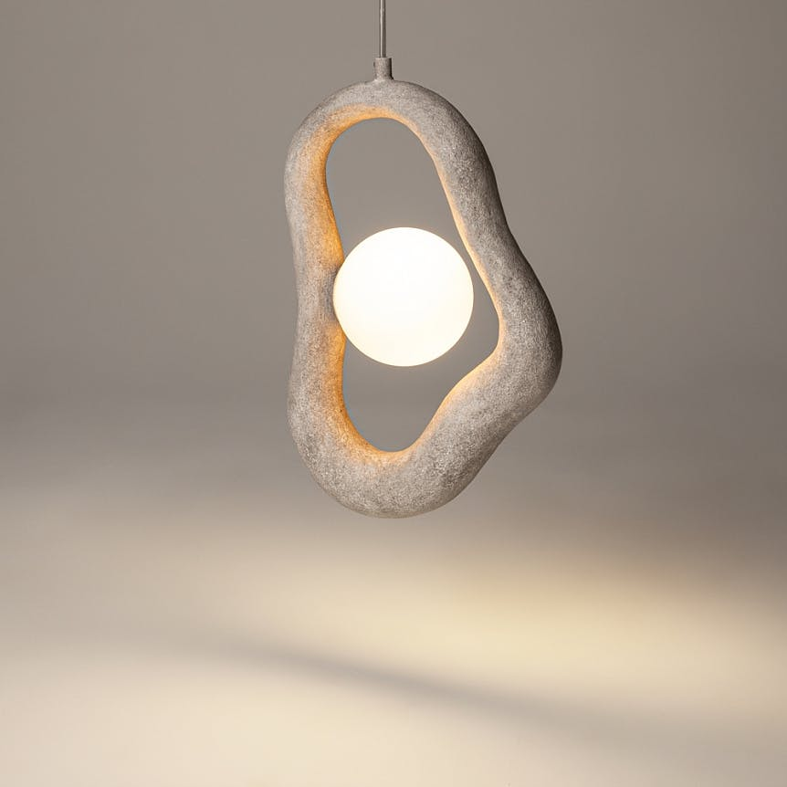 Suspension organique 1 globe LULING