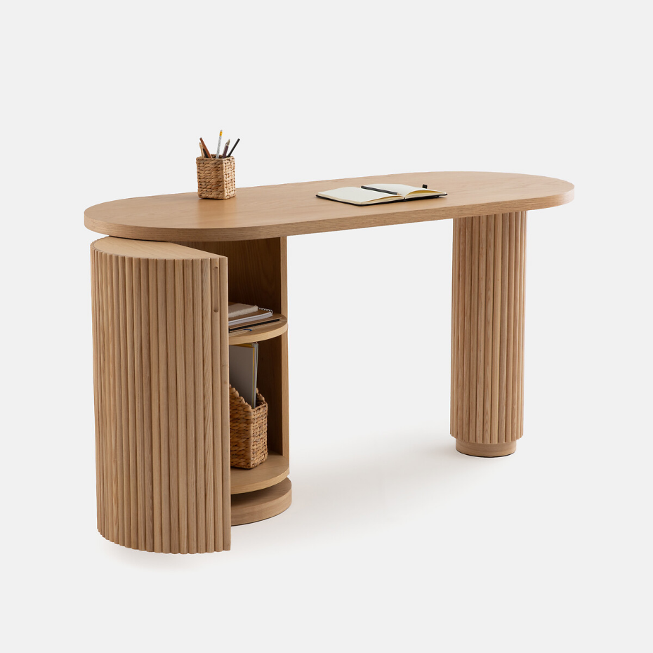 Bureau forme organique, 1 porte, Genna 