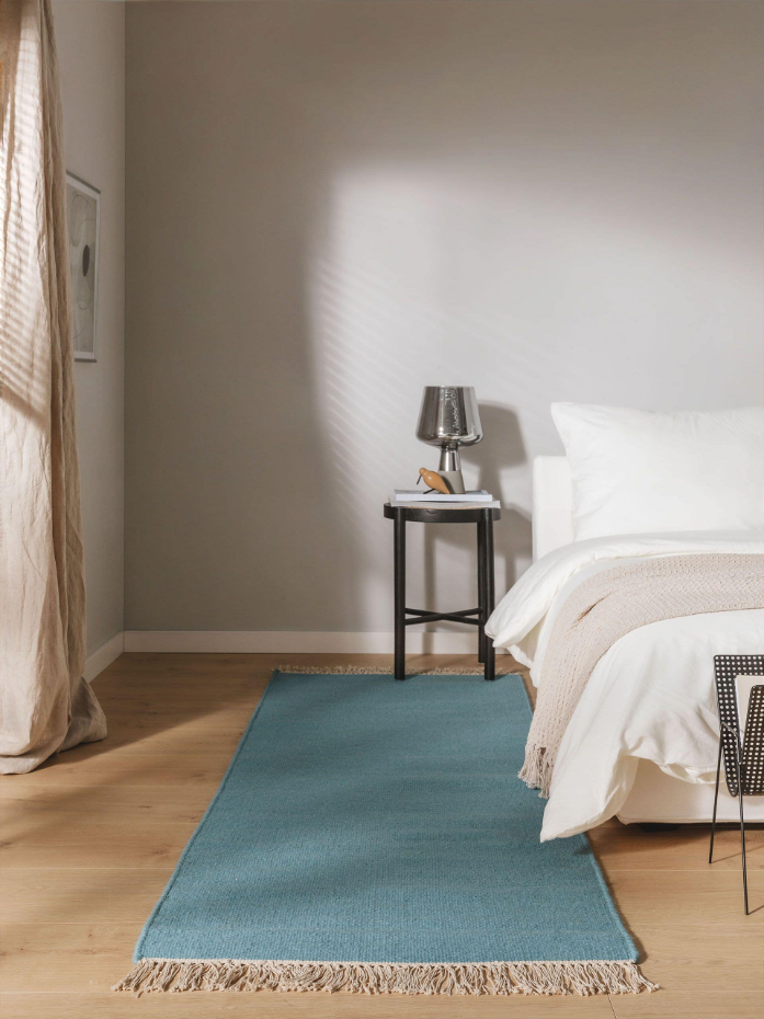 Tapis de couloir en laine tissé main LIV