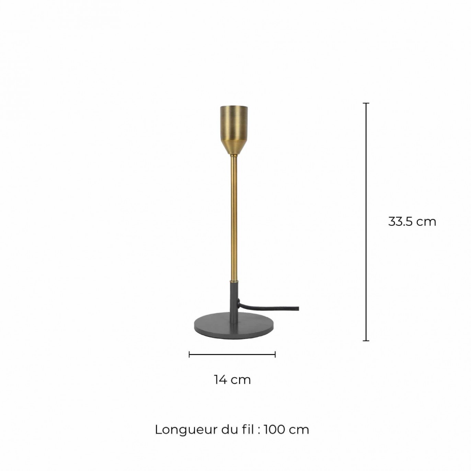 Pied de lampe à poser en métal, TIKY GM