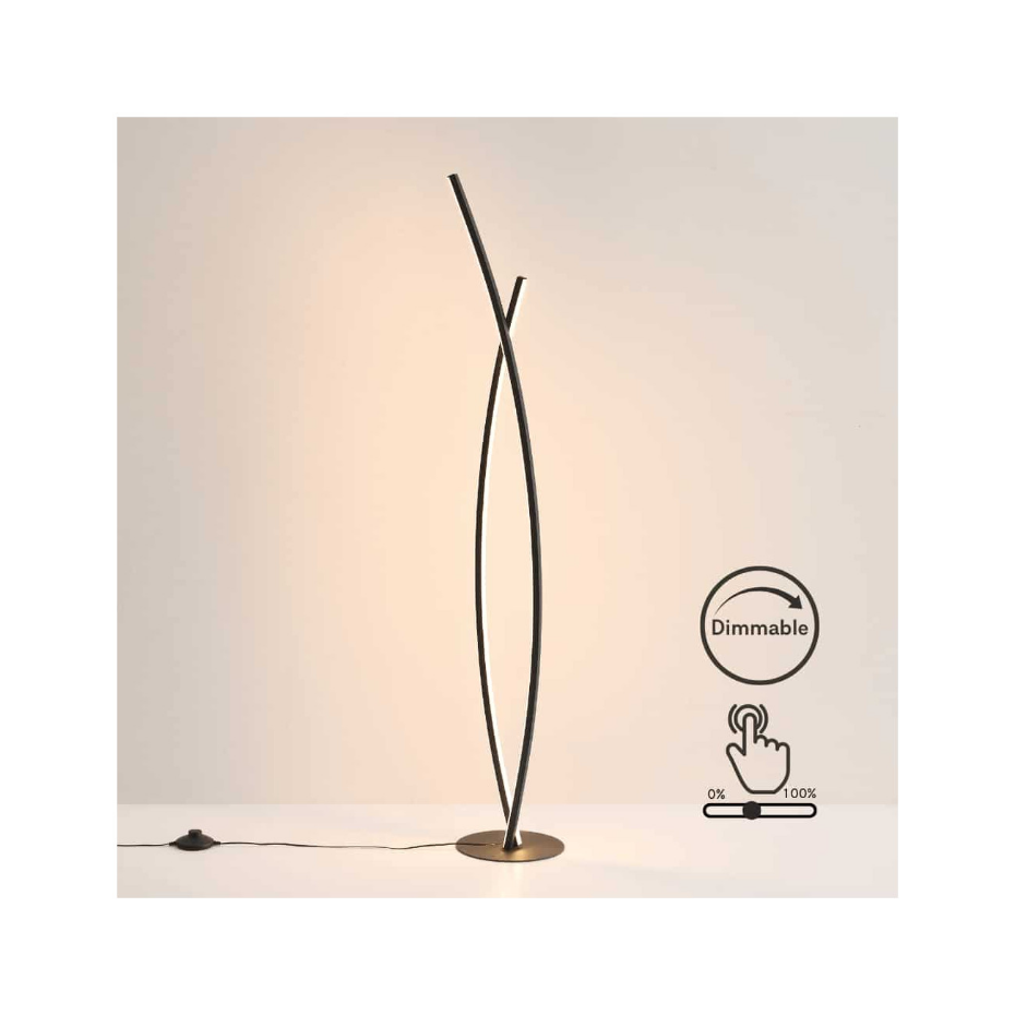 Lampadaire LED design entrelacé - ELZO