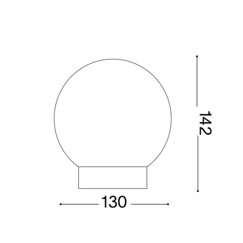 Lampe Luna D'extérieur Sans Fil En Verre Blanc