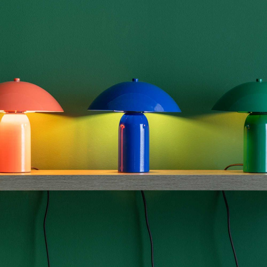 Lampe à poser champignon en métal- ASTUTO