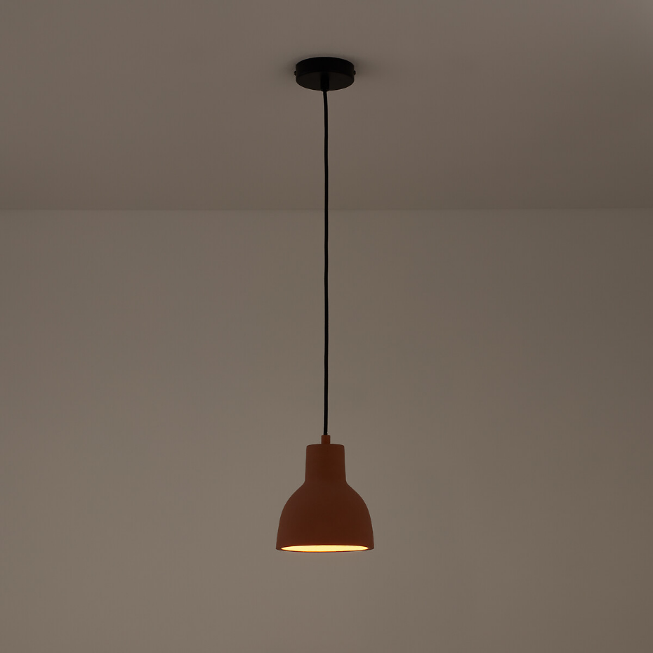 Suspension en béton terracotta Ø16 cm, Arida