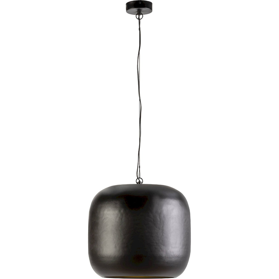 Suspension design en fer avec abat-jour carré