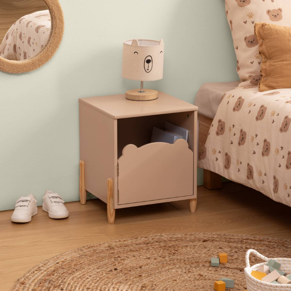 Lampe à poser enfant bois imprimé TOXEY