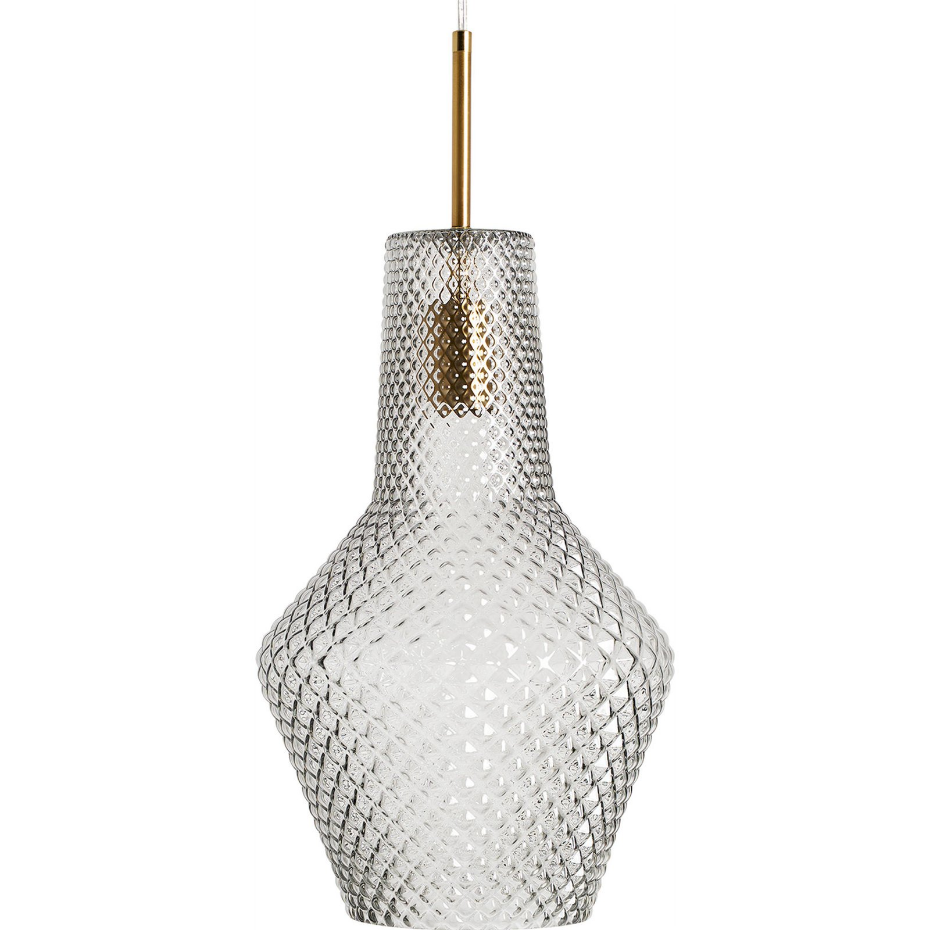 Lustre vintage en cristal transparent