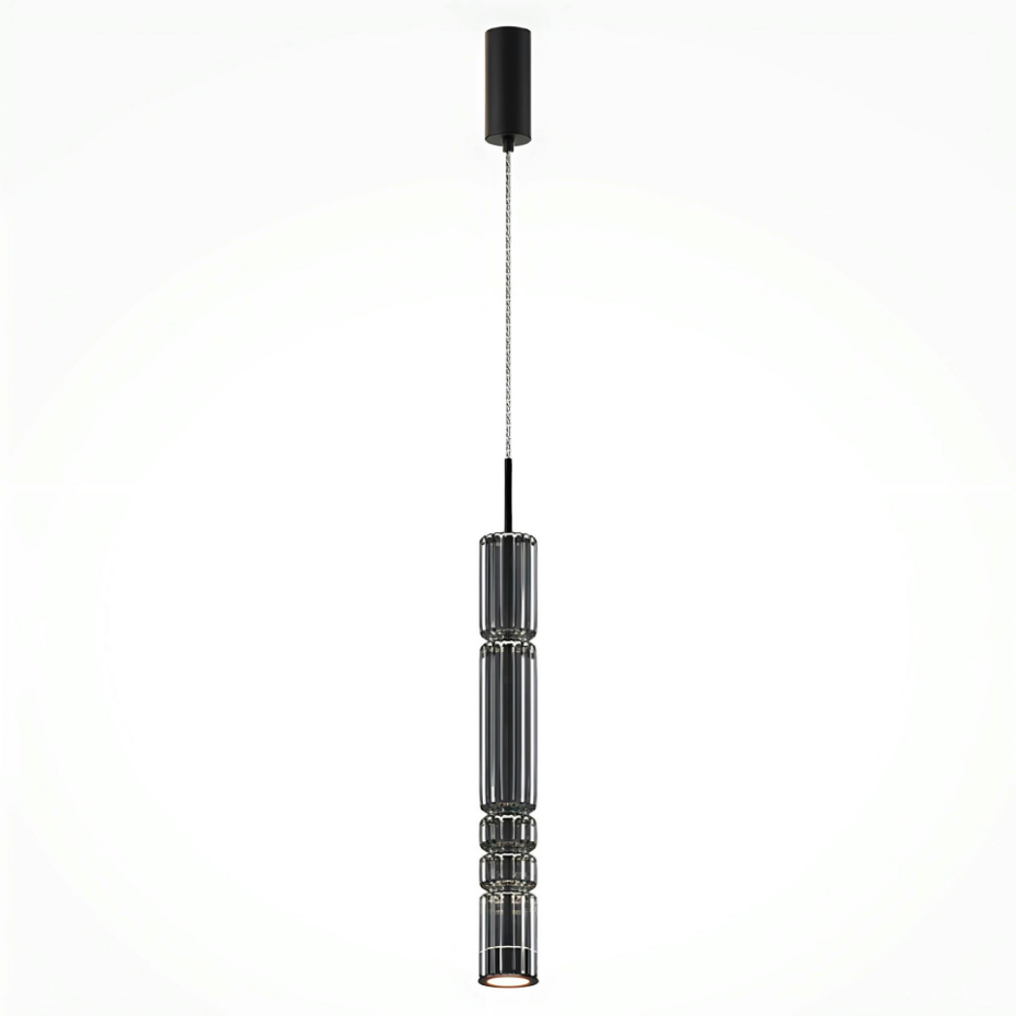 Suspension LED, tube en verre SOLANA