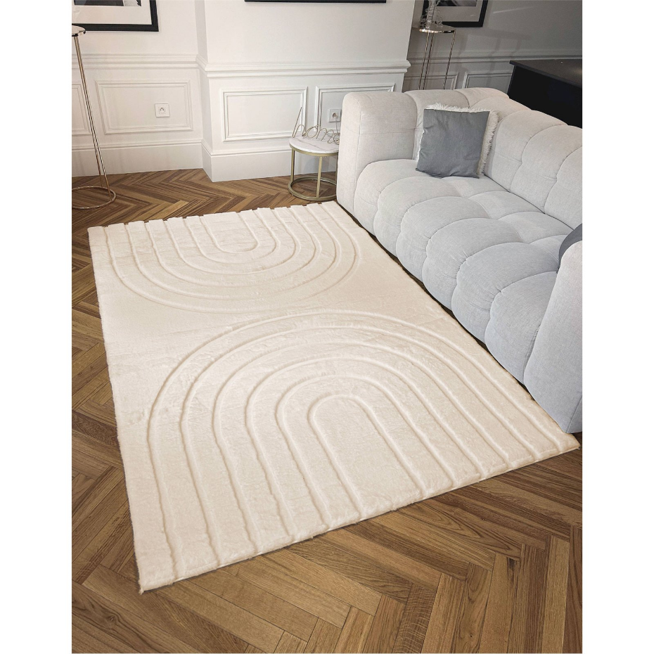 Tapis rectangulaire en polyester Alaska