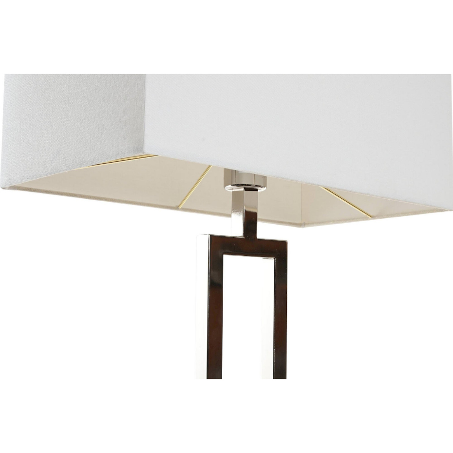Lampe de table en acier et marbre rectangulaire Moderno