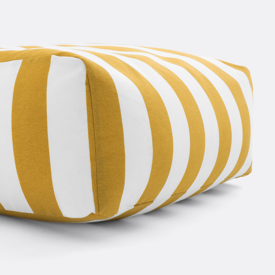Canapé pouf de jardin en toile à rayures, Hendaye
