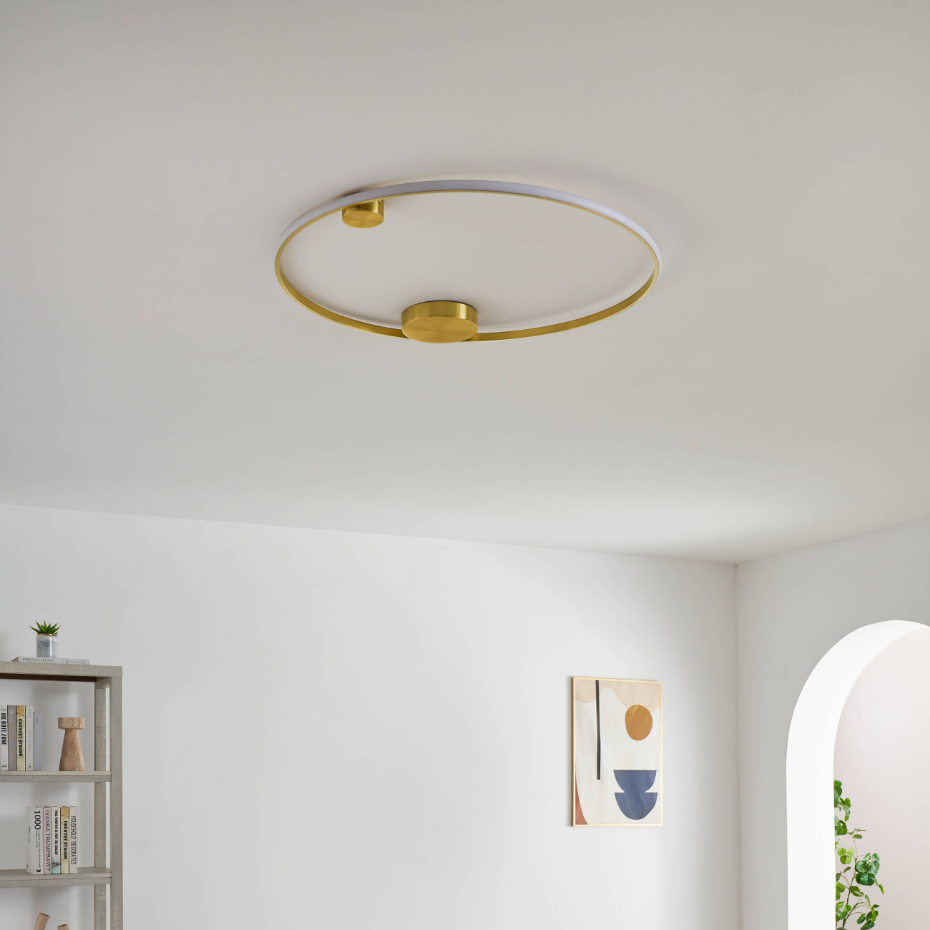 Éclairage LED circulaire doré - CEIRA