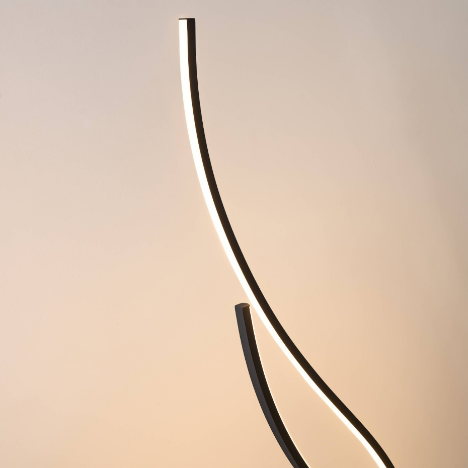 Lampadaire LED ondulé dimmable - YSORIA