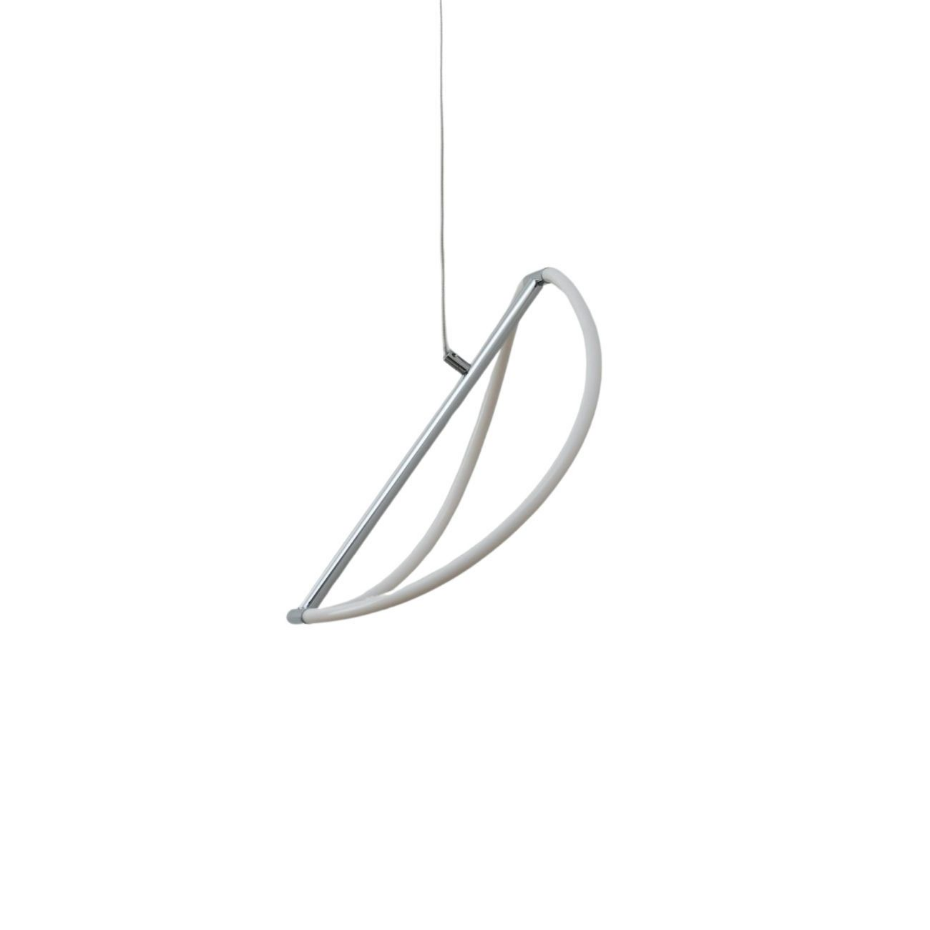 Suspension LED courbe chromée - MOLFARO