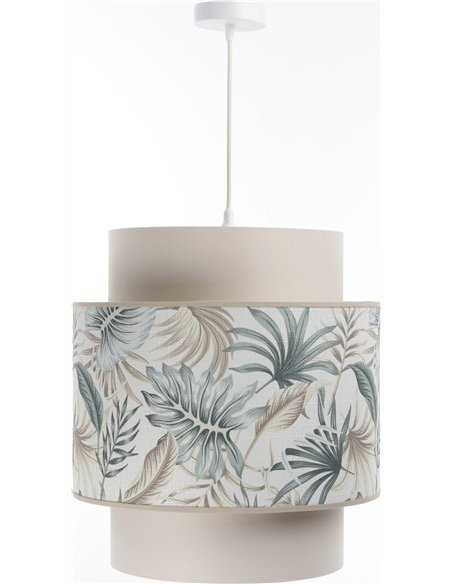 Suspension extérieure en tissu motif fleuri Doblo
