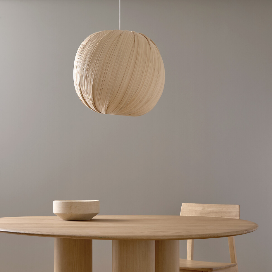Suspension boule en bambou tissé, Bansa