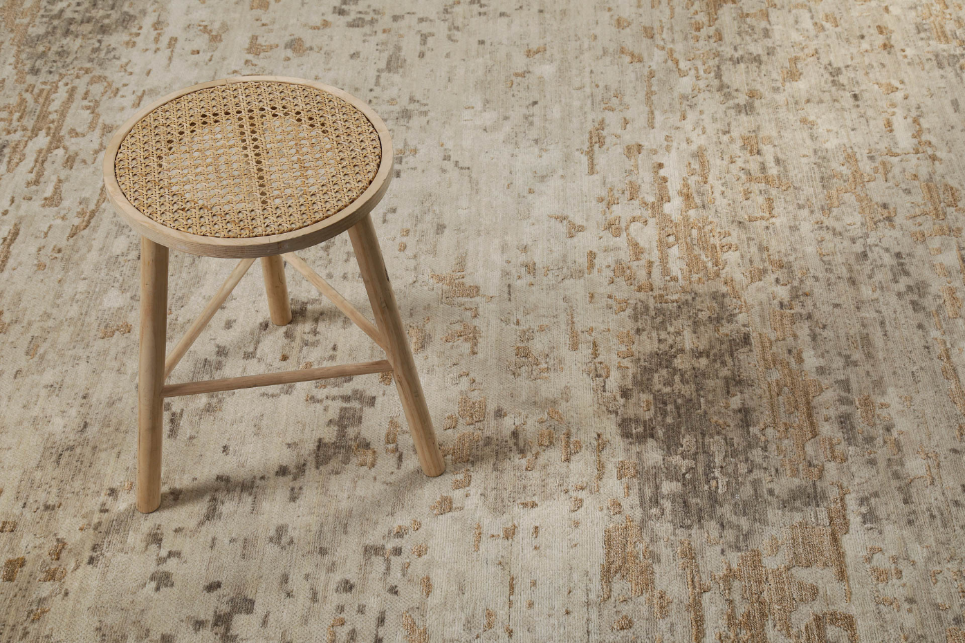 Tapis vintage en laine et viscose ,  Upper East Side