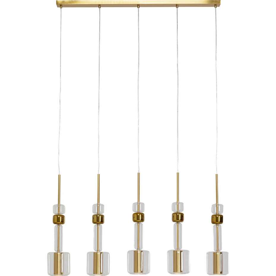 Suspension en verre et acier, CANDY BAR