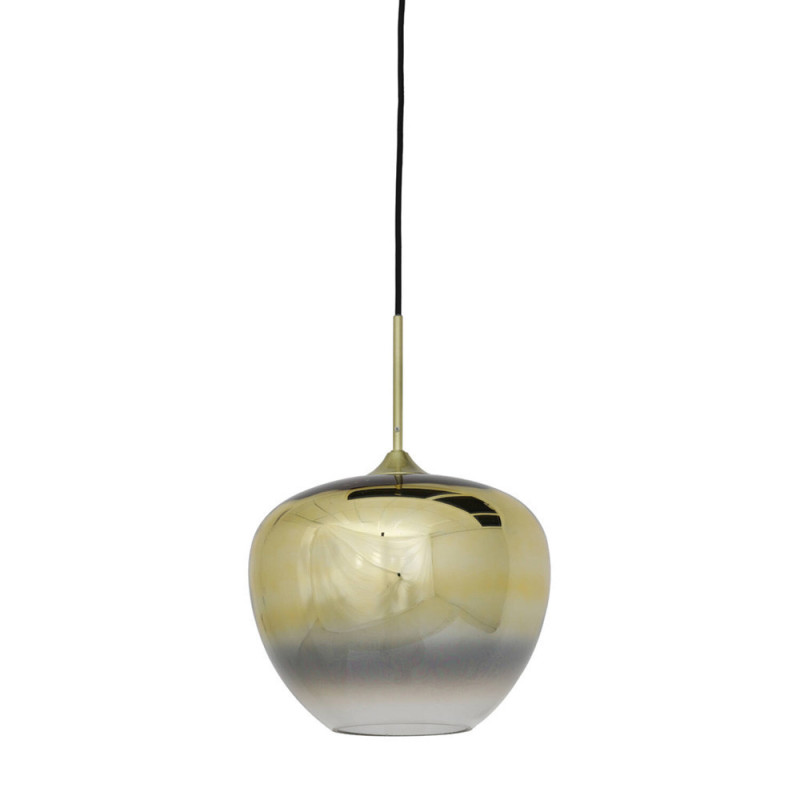 Suspension Verre Mayson Or Et Transparent Diam.30