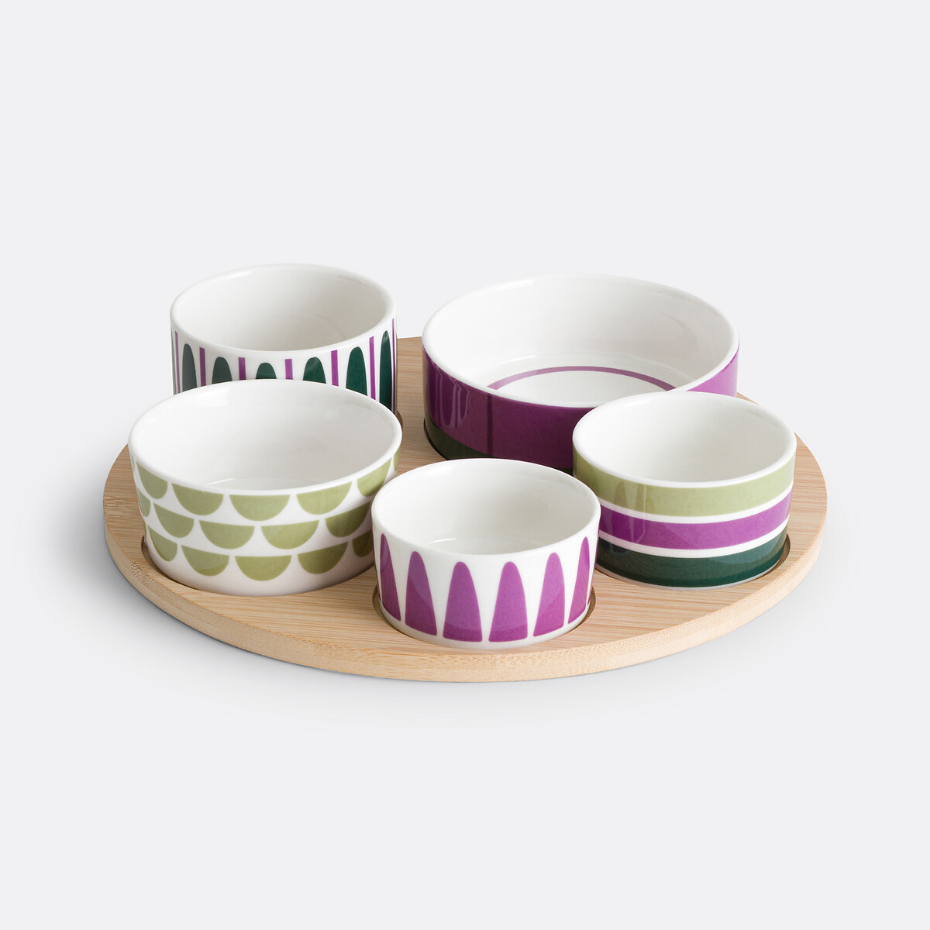 Set apéritif de 5 coupelles, Etno 