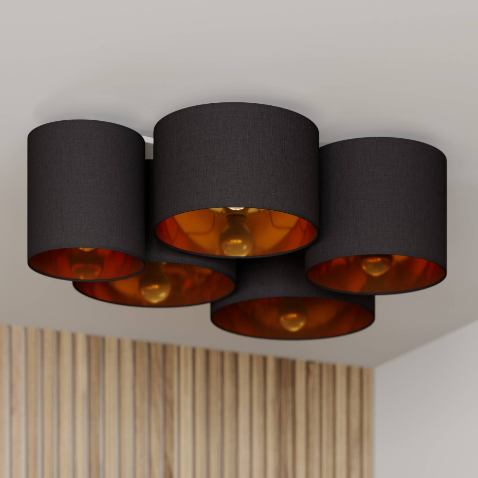 Plafonnier en textile moderne, Laurenz
