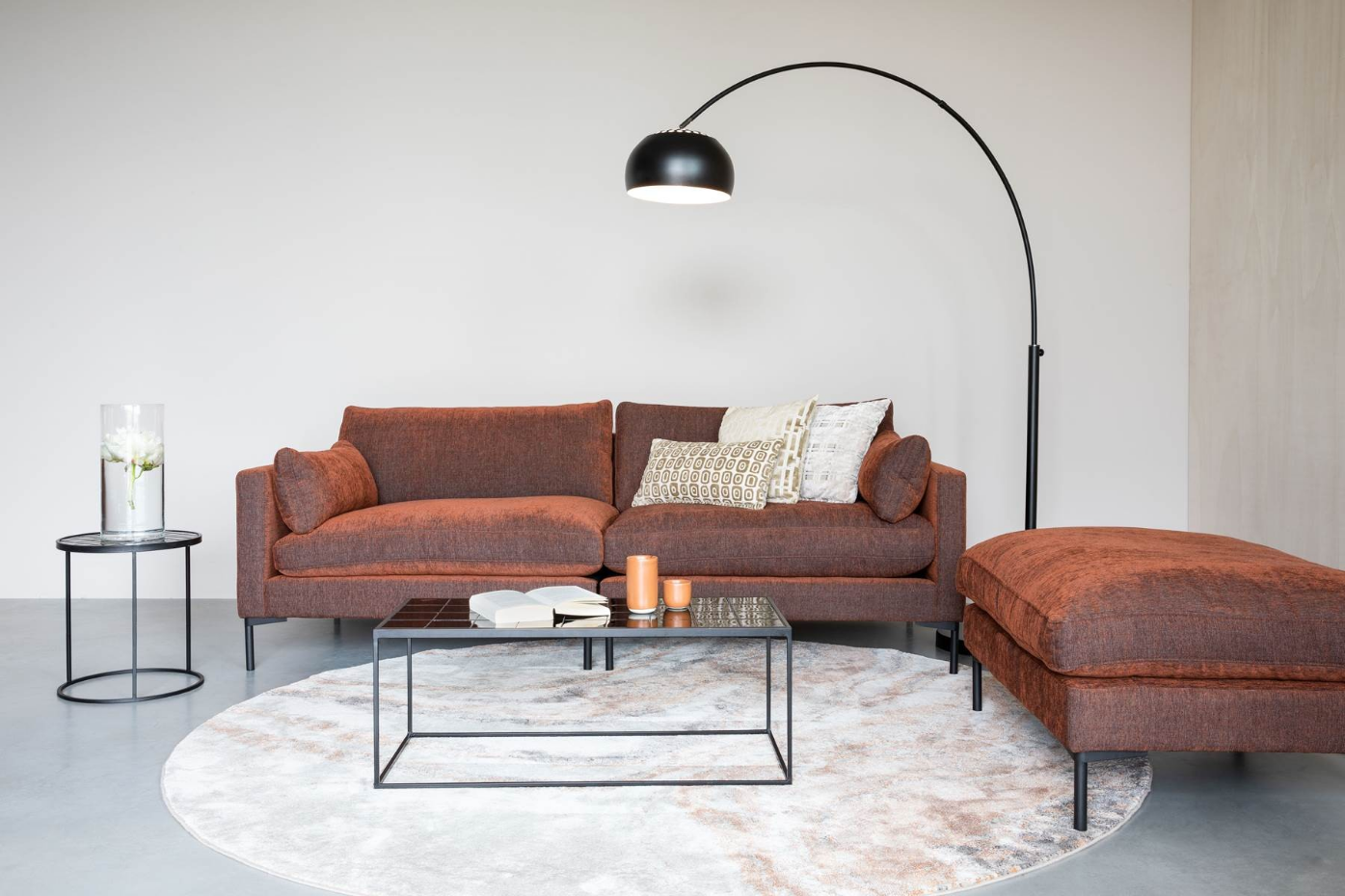 Lampadaire design en métal italien, BOW