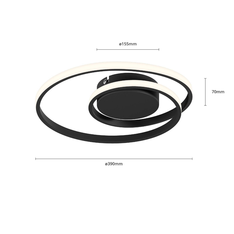 Plafonnier en aluminium moderneLED, Kyron