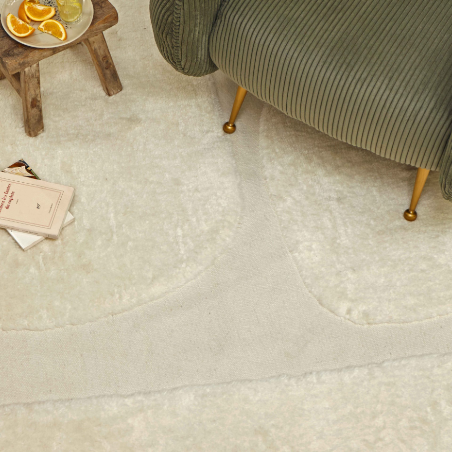 Tapis en laine à motif tissé main FELIPE