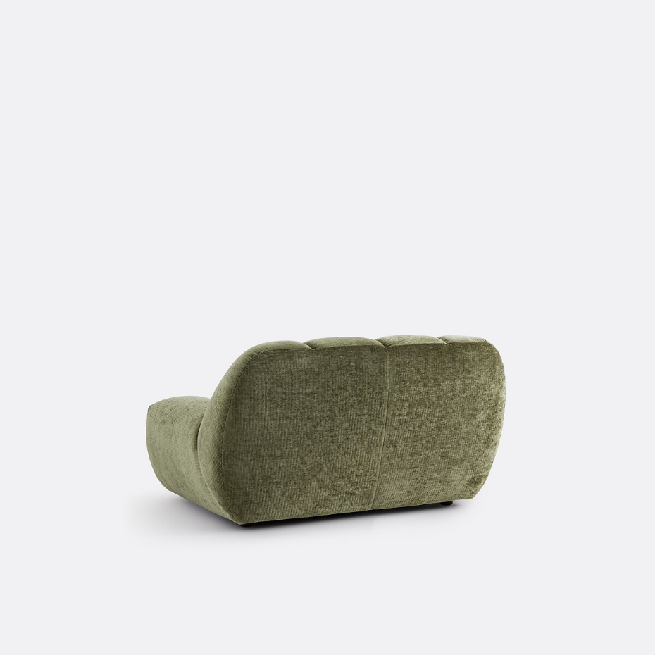 Fauteuil XL, velours côtelé vintage, Nuria