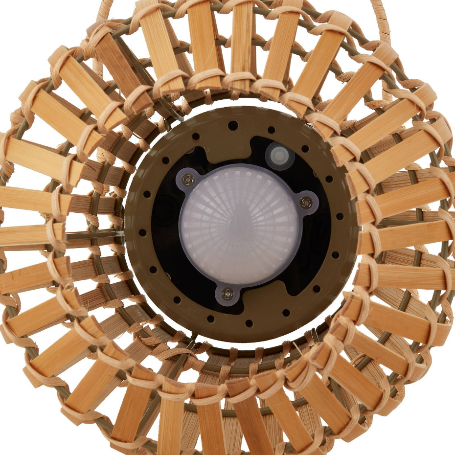 Lampe solaire extérieur en bambouLED, Amaria