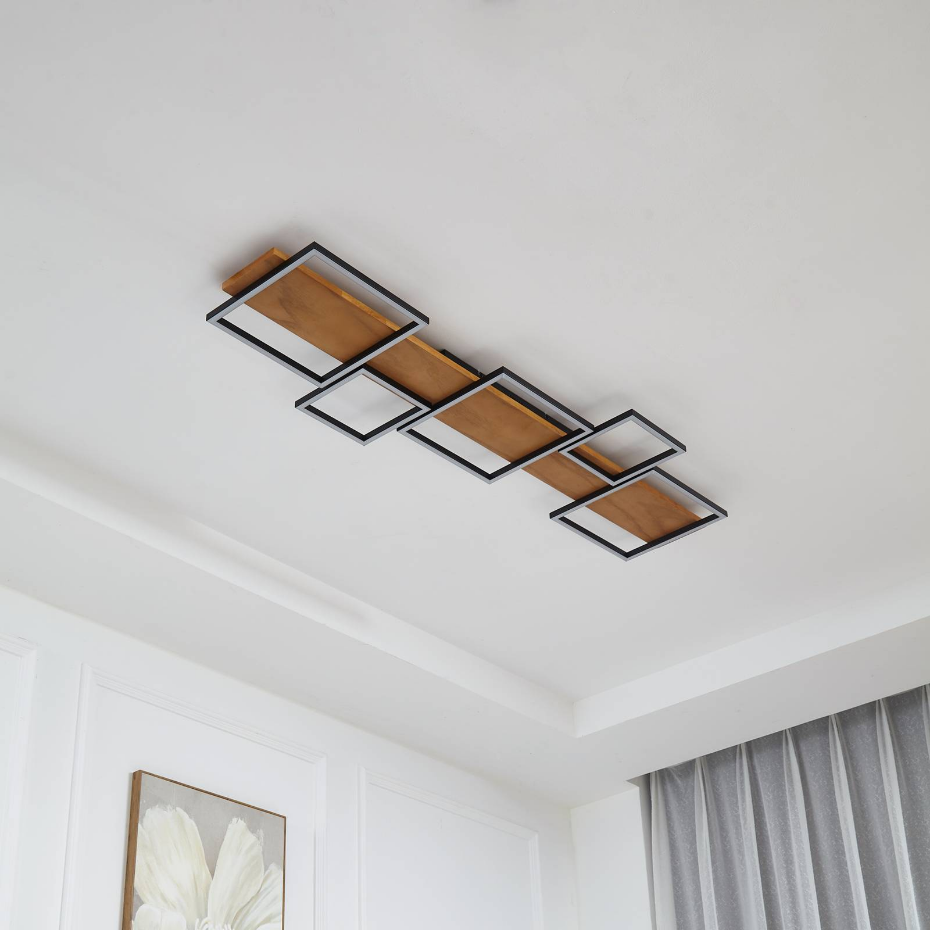 Plafonnier en bois moderneLED, Galad