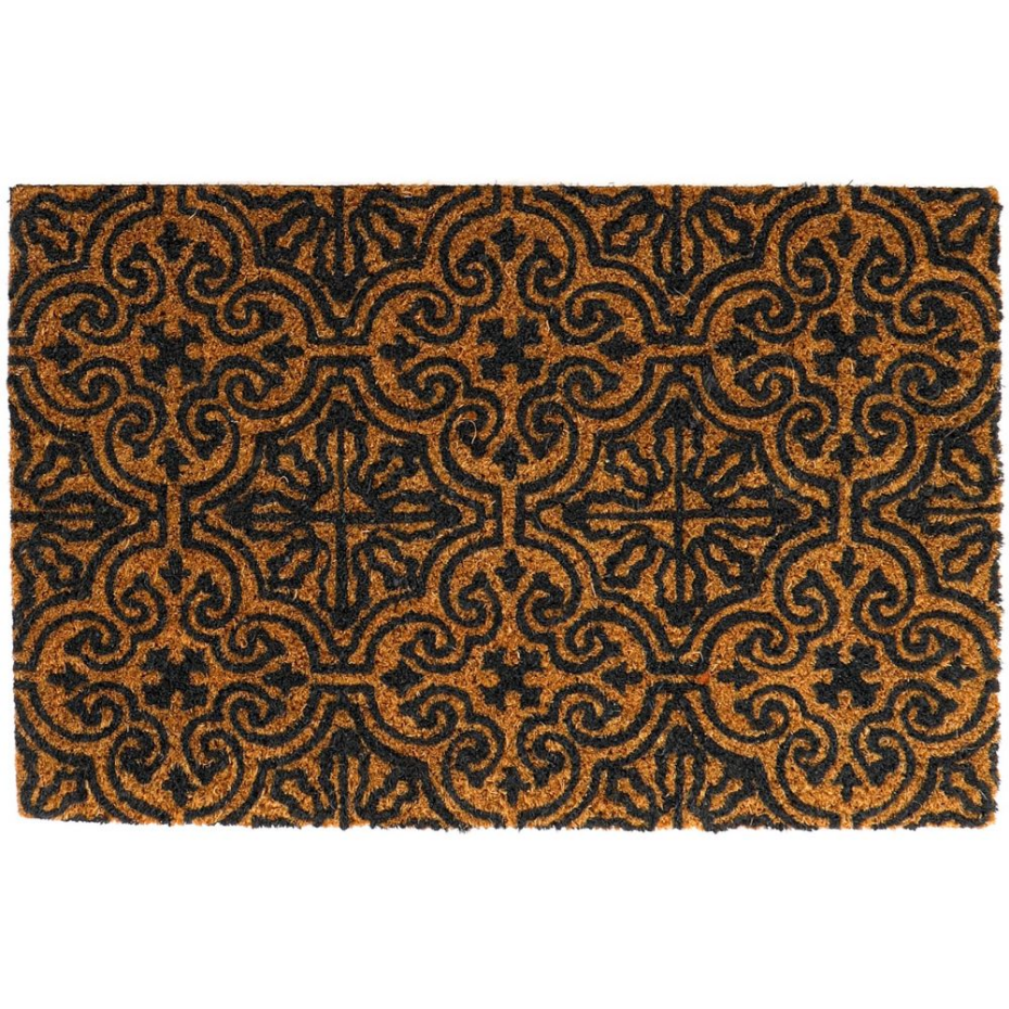 Paillasson en fibres de coco Arabesques 60 x 40 cm modèle aléatoire