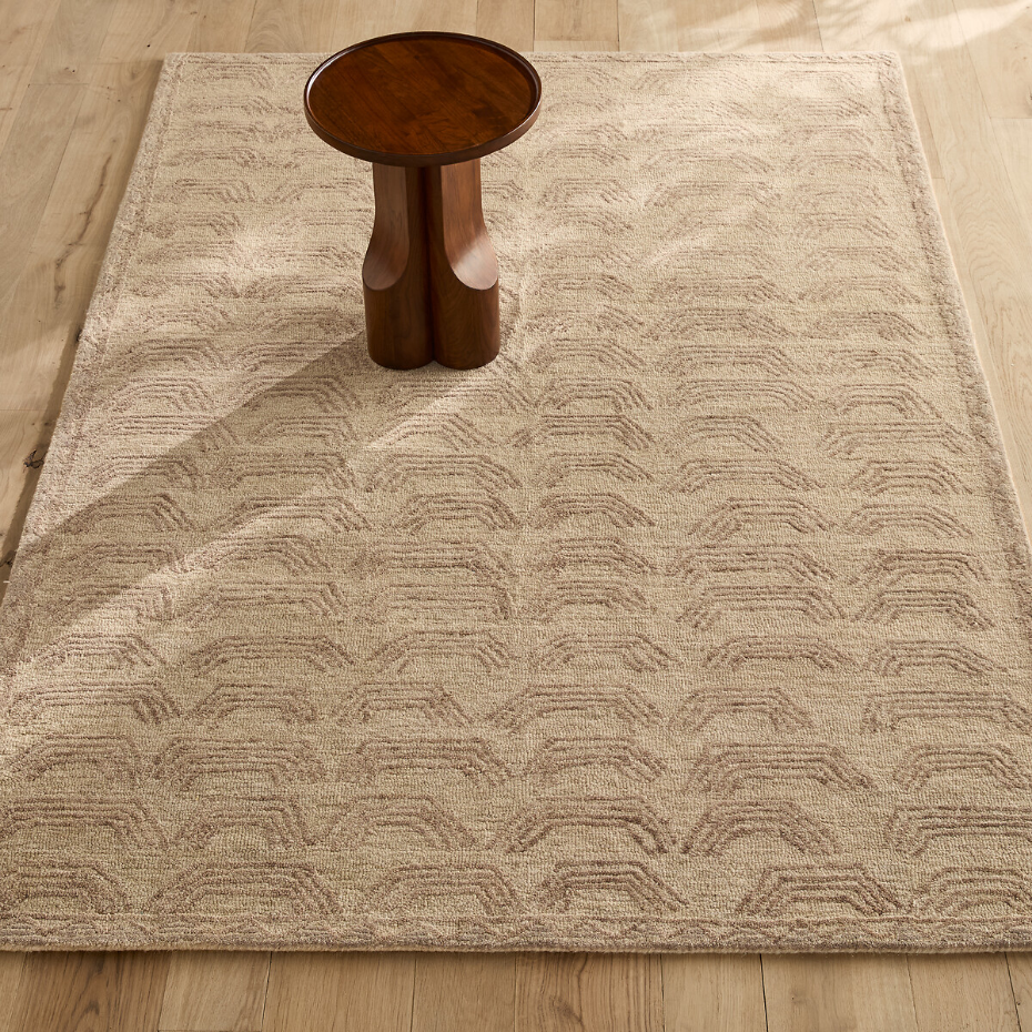 Tapis tufté main, en pure laine, Ethnos