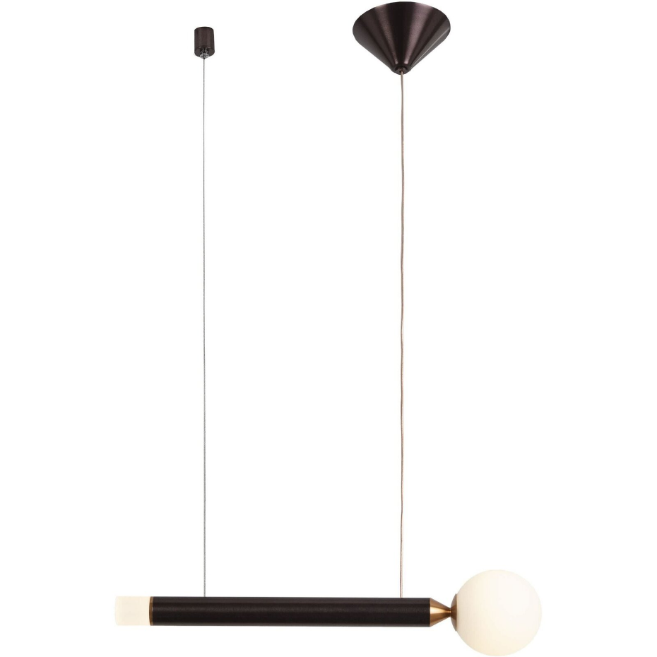 Suspension en aluminium et verre Yvoir