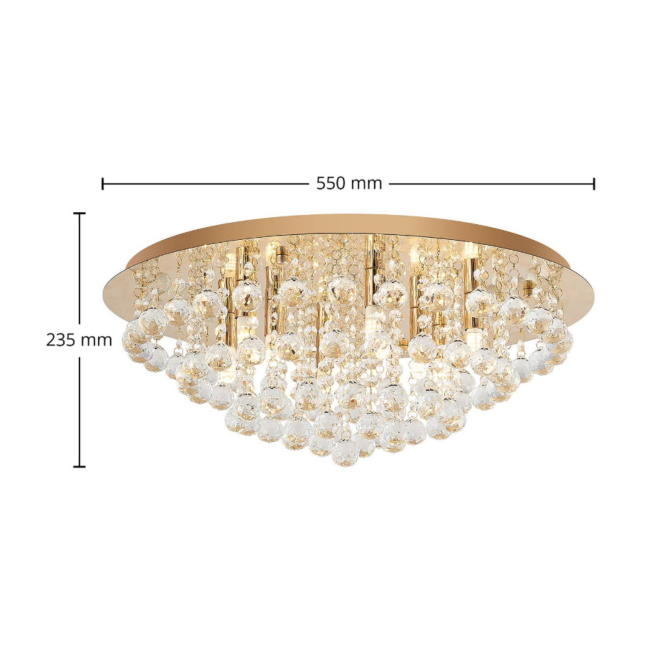 Plafonnier en cristal moderne, Gillion