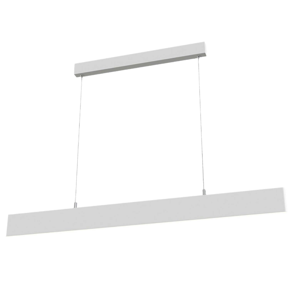 Suspension design futuriste en métal blanc MODENE