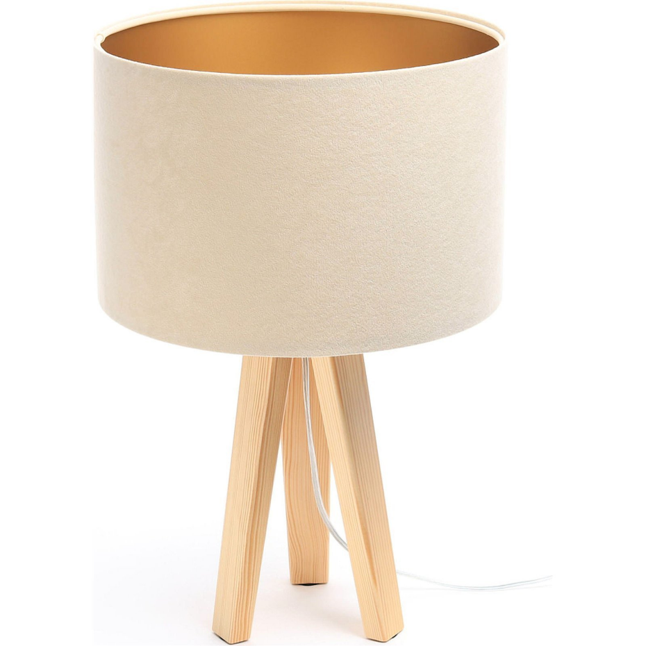 Lampe de chevet en bois Glamour