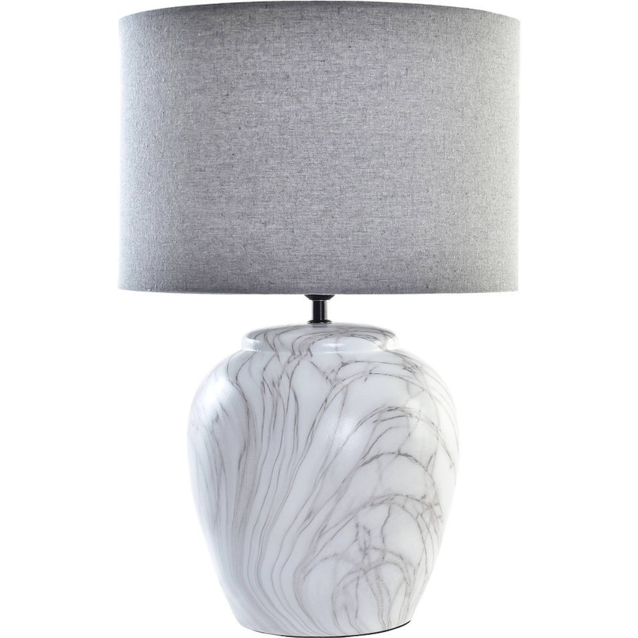 Lampe de table en céramique effet marbre design intérieur