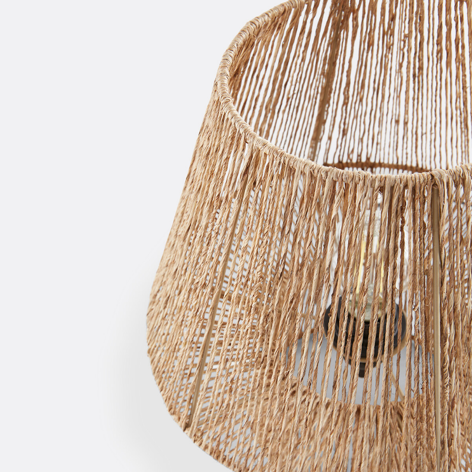 Lampe à poser en jute, Yaku