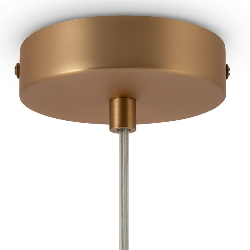 Suspension globe dorée verre dépoli 20 cm DELTONA