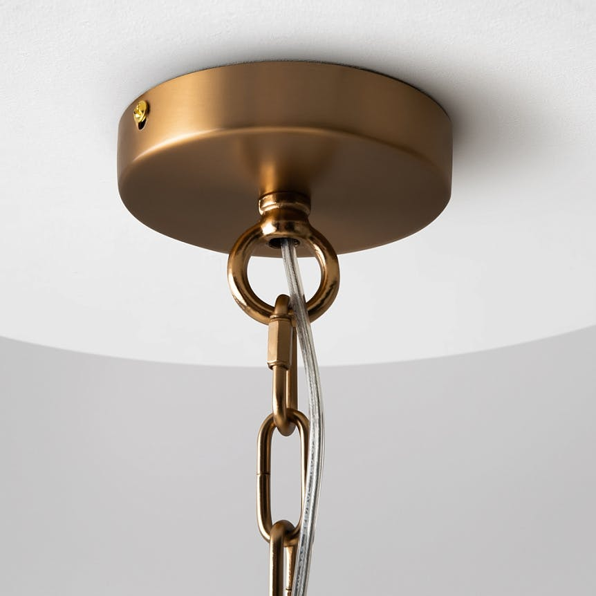 Suspension rétro en verre - forme soleil stylisé YUMA