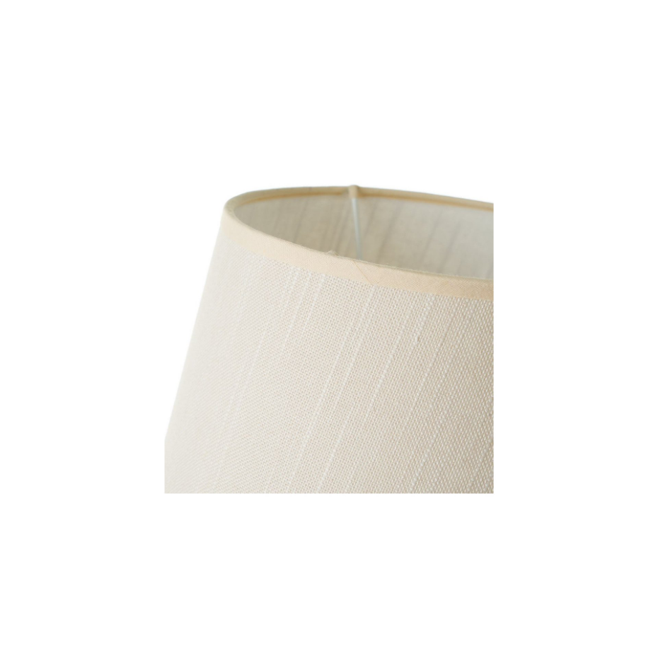 Lampe à poser métal noir et abat-jour blanc - 23x23x38.5cm