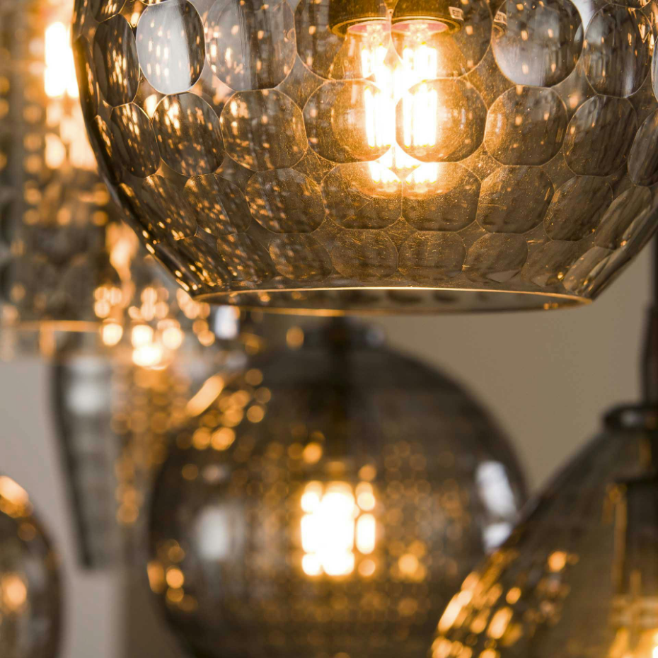 Suspension vintage 7 lampes NOVA