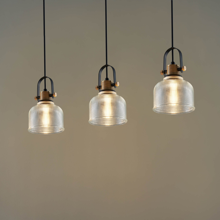 Suspension Design Vintage en Verre - VELA