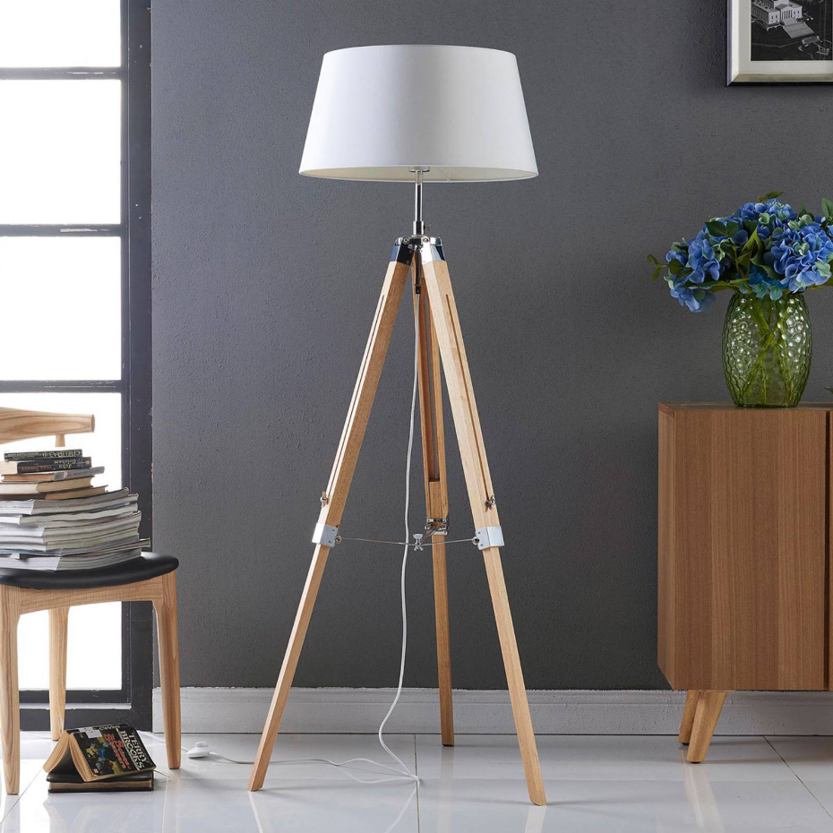 Lampadaire en bois scandinave, Katie