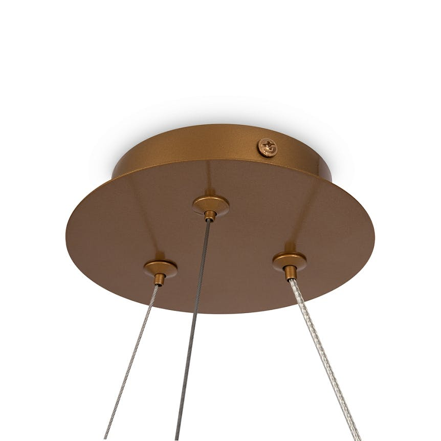 Suspension moderne - 4 globes sur structure spirale DELTONA